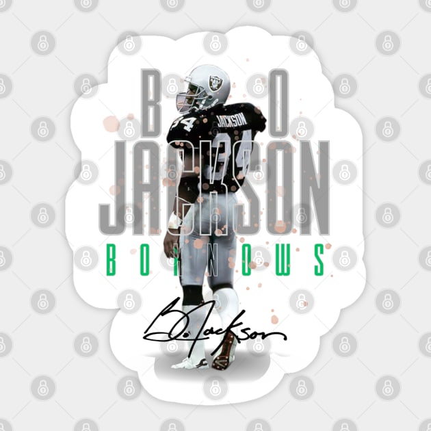 Bo Jackson Aesthetic Tribute 〶 Sticker by Terahertz'Cloth